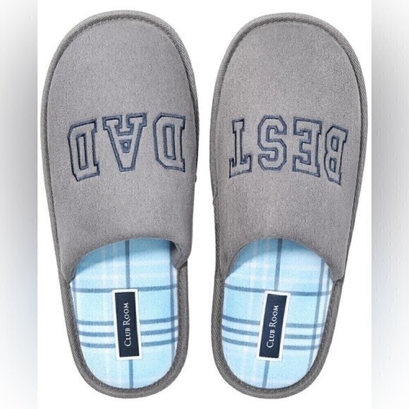 Club room slippers CLUB ROOM
Men's Best Dad Embroidered Slippers 6-7 small shoes - Picture 4 of 12